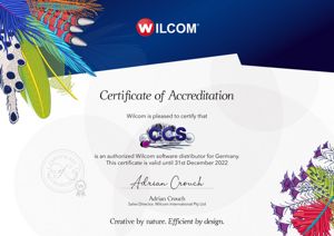 Wilcom Distributor Zertifikat